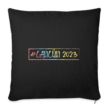 Cancun 2023 - Sofakissenbezug 45 x 45 cm - Schwarz - Vorne