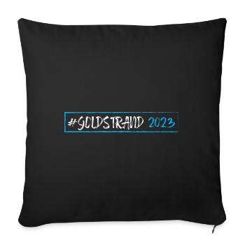 Sables d’or 2023 (Garantie du prix le plus bas) - Housse de coussin décorative 45 x 45 cm - noir - Devant