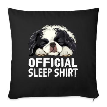 Offizielles japanisches Schlafshirt mit japanische - Sofakissenbezug 45 x 45 cm - Schwarz - Vorne