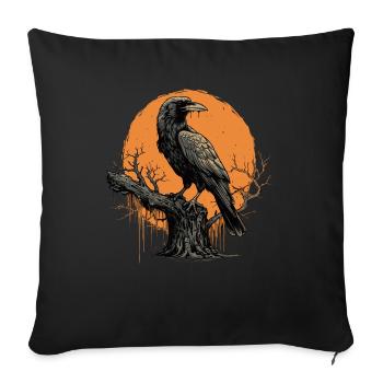 Raven - Sofa pillowcase 17,3'' x 17,3'' (45 x 45 cm) - black - Front