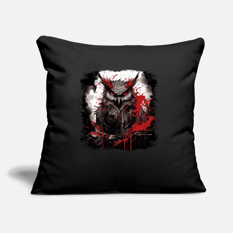 Gothic Eule Sofakissenbezug 45 x 45 cm