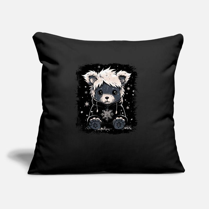 Cute Emo Teddy Bear Sofa pillowcase 17,3'' x 17,3'' (45 x 45 cm)