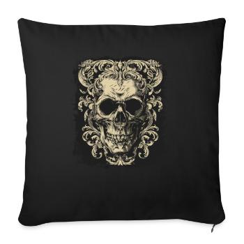 Gothic Skull - Sofa pillowcase 17,3'' x 17,3'' (45 x 45 cm) - black - Front
