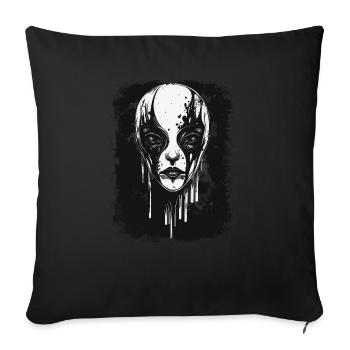 Black Metal Alien - Housse de coussin décorative 45 x 45 cm - noir - Devant