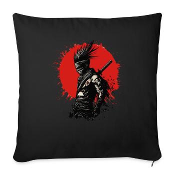 Fantasy ninja Punk - Sofa pillowcase 17,3'' x 17,3'' (45 x 45 cm) - black - Front