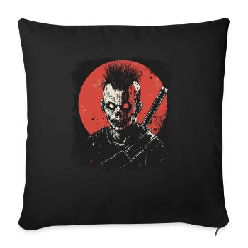 Zombie Ninja Punk - Sofa pillowcase 17,3'' x 17,3'' (45 x 45 cm) - black - Front