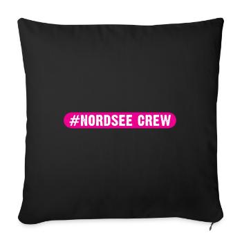 Équipage de la mer du Nord - Housse de coussin décorative 45 x 45 cm - noir - Devant