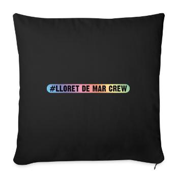 Lloret De Mar Crew - Sofa pillowcase 17,3'' x 17,3'' (45 x 45 cm) - black - Front