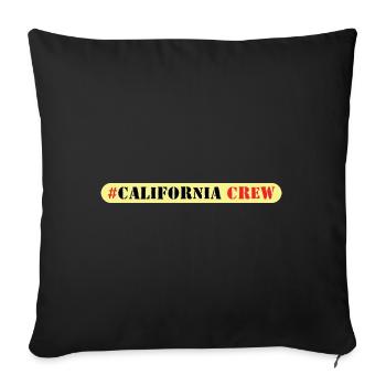 Équipage californien - Housse de coussin décorative 45 x 45 cm - noir - Devant