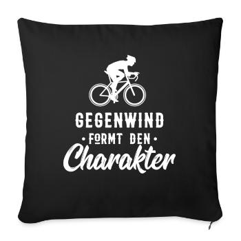 coureur - Housse de coussin décorative 45 x 45 cm - noir - Devant