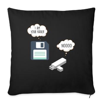 Nerd Programming Software Developer Code Geek - Housse de coussin décorative 45 x 45 cm - noir - Devant