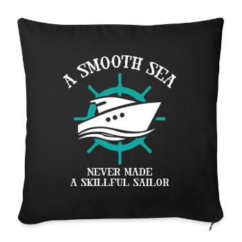 Smooth Sea Sailor - Housse de coussin décorative 45 x 45 cm - noir - Devant