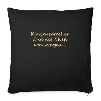 Klassensprecher - Sofakissenbezug 45 x 45 cm - Schwarz - Vorne