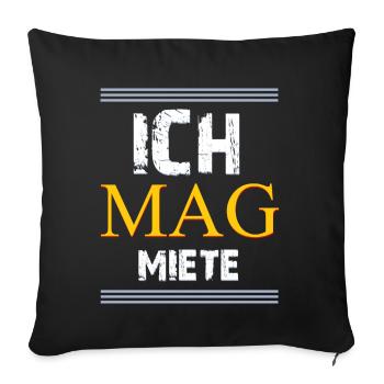 Häuslebauer Investor - Sofakissenbezug 45 x 45 cm - Schwarz - Vorne