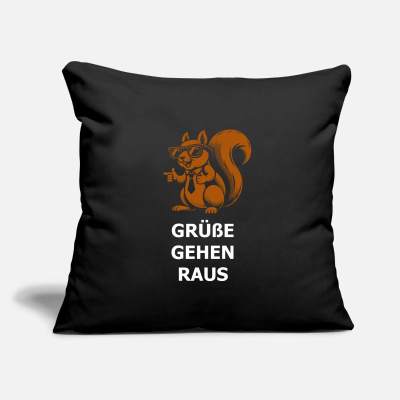 freches Eichhörnchen Sofakissenbezug 45 x 45 cm