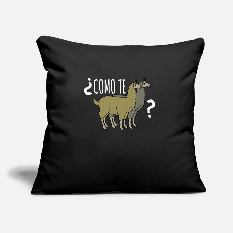Como Te Llamas Housse de coussin décorative 45 x 45 cm