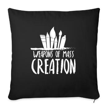 Armes De Création Massive - Housse de coussin décorative 45 x 45 cm - noir - Devant