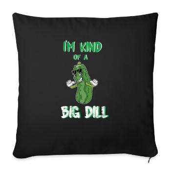 Je suis un peu un gros aneth - Housse de coussin décorative 45 x 45 cm - noir - Devant