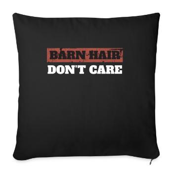 Barn Hair Don't Care - Sofa pillowcase 17,3'' x 17,3'' (45 x 45 cm) - black - Front