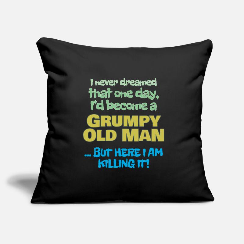 Become A Grumpy Old Man Sofa pillowcase 17,3'' x 17,3'' (45 x 45 cm)