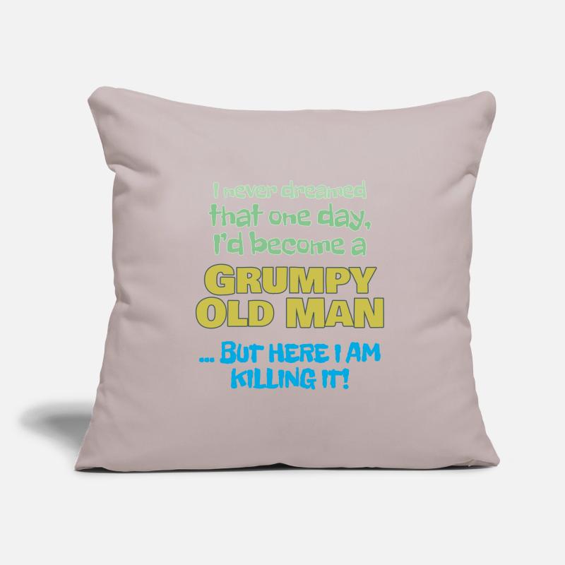 Become A Grumpy Old Man Sofa pillowcase 17,3'' x 17,3'' (45 x 45 cm)