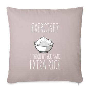 Exercise I Thought - Sofa pillowcase 17,3'' x 17,3'' (45 x 45 cm) - light taupe - Front