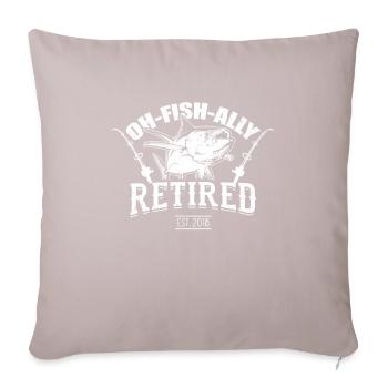 Oh Fish Ally, retraité du parti est à la retraite 2018 Lov - Housse de coussin décorative 45 x 45 cm - taupe clair - Devant