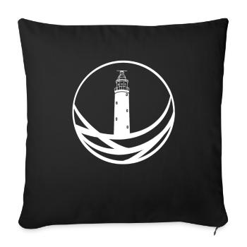 Leuchtturm Texel Niederlande - Sofakissenbezug 45 x 45 cm - Schwarz - Vorne