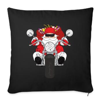 Retro Vintage Grunge Style Weihnachten - Sofakissenbezug 45 x 45 cm - Schwarz - Vorne
