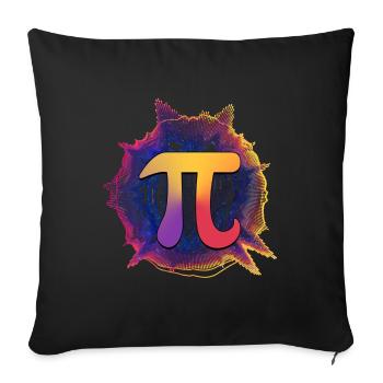 Pi Symbol - Sofa pillowcase 17,3'' x 17,3'' (45 x 45 cm) - black - Front