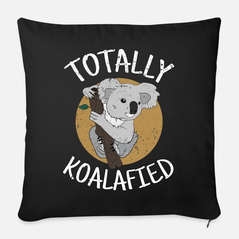 Koala - Sofakissenbezug 45 x 45 cm - Schwarz