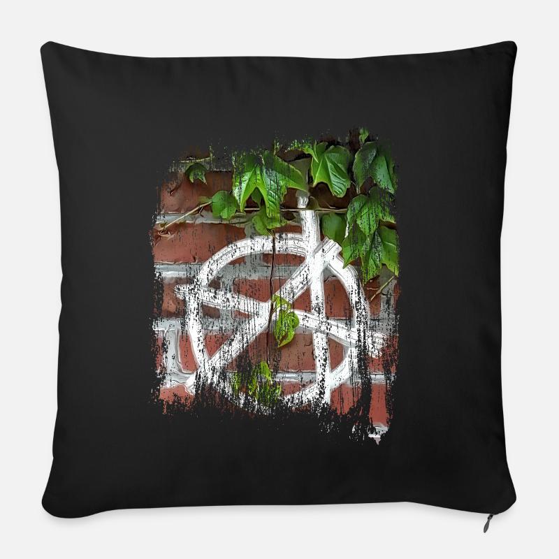 anarchiesymbol - Sofakissenbezug 45 x 45 cm - Schwarz