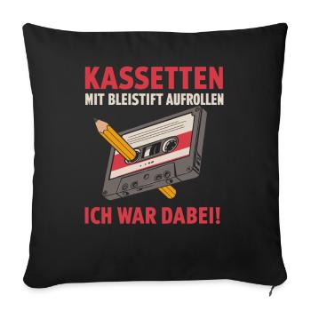 Funny Funny Funny Saying Funny Clothing - Sofa pillowcase 17,3'' x 17,3'' (45 x 45 cm) - black - Front