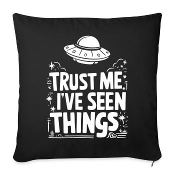Alien UFO Aliens Außerirdischer - Sofa pillowcase 17,3'' x 17,3'' (45 x 45 cm) - black - Front