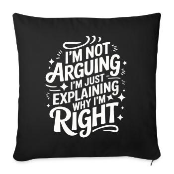 Femme Épouse Partenaire Famille Marié - Housse de coussin décorative 45 x 45 cm - noir - Devant