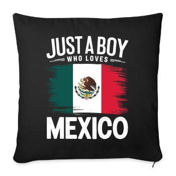 Mexico Mexico Mexican Spanish - Sofa pillowcase 17,3'' x 17,3'' (45 x 45 cm) - black - Front