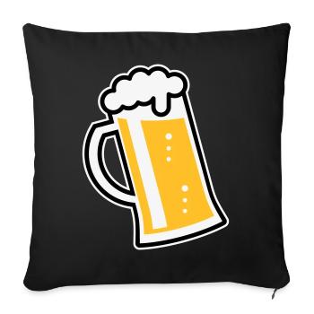 XLustig design for cheerful occasions (L / 3) - Sofa pillowcase 17,3'' x 17,3'' (45 x 45 cm) - black - Front