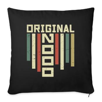 2000 Retro Gift 2000 24 Year Anniversary Gift - Sofa pillowcase 17,3'' x 17,3'' (45 x 45 cm) - black - Front