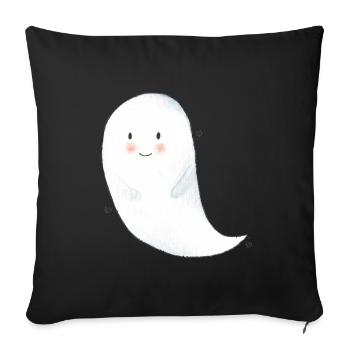 Petit fantôme - Housse de coussin décorative 45 x 45 cm - noir - Devant