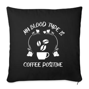 Café Espresso Café - Housse de coussin décorative 45 x 45 cm - noir - Devant