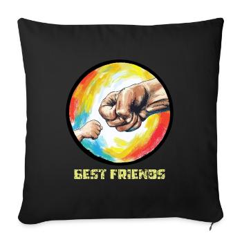 Opa Enkel Geburtstag Großvater Geburt 10 - Sofakissenbezug 45 x 45 cm - Schwarz - Vorne