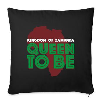 Coming To America Queen To Be - Sofa pillowcase 17,3'' x 17,3'' (45 x 45 cm) - black - Front