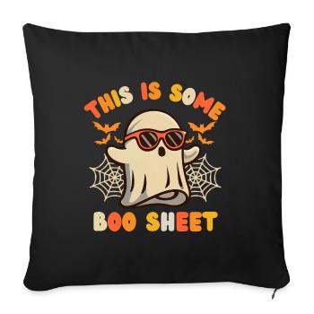Halloween Ghost Sunglasses - Sofa pillowcase 17,3'' x 17,3'' (45 x 45 cm) - black - Front