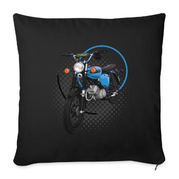 S51 (hellblau) // Illustration - Sofakissenbezug 45 x 45 cm - Schwarz - Vorne