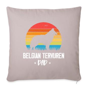 Belgian Tervuren - Sofakissenbezug 45 x 45 cm - helles Taupe - Vorne