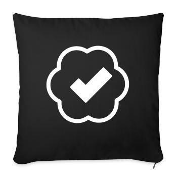 Hook Emoji Sketch Dessin - Housse de coussin décorative 45 x 45 cm - noir - Devant