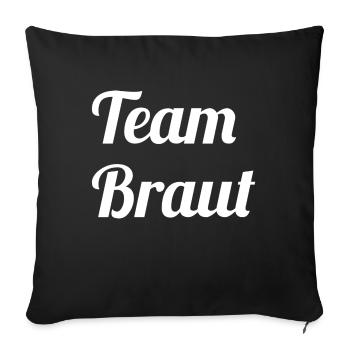 Équipe Bride - Housse de coussin décorative 45 x 45 cm - noir - Devant