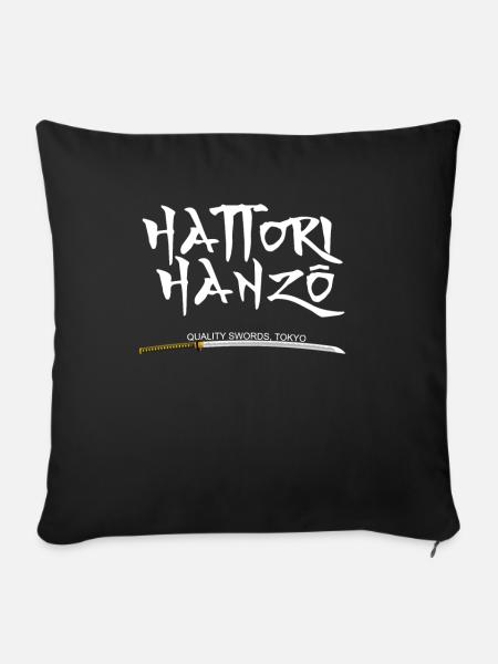 Hattori Hanzo | Samurai | Ninja | Schwert - Sofakissenbezug 45 x 45 cm - Schwarz