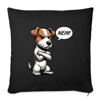 Nein Jack Russel terrier Jack russel liebhaber - Sofakissenbezug 45 x 45 cm - Schwarz - Vorne