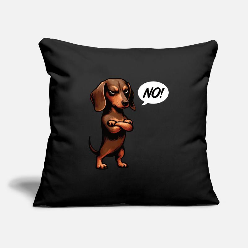 Pas de teckel Propriétaire de teckel Dachshund Lover Dachshund Housse de coussin décorative 45 x 45 cm